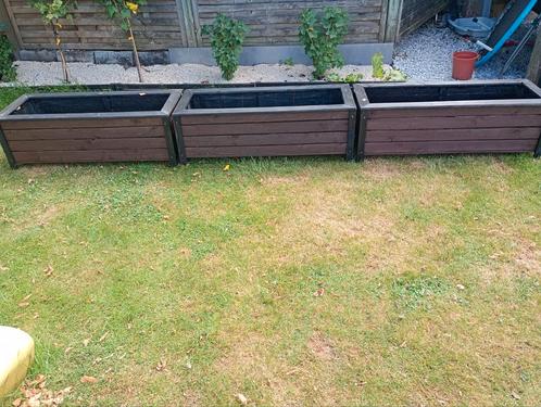 bloempotten,plantenbak, Tuin en Terras, Bloembakken en Plantenbakken, Zo goed als nieuw, Hout, 60 cm of meer, 60 tot 100 cm, Rechthoekig