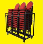 30 Stackchairs stapelstoelen met transportkar NIEUW. ., Ophalen