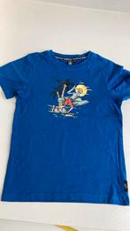 349: coole blauwe t shirt skelet eiland, No rules, Jongen of Meisje, Ophalen of Verzenden, Zo goed als nieuw