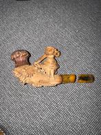 Pipe en écume de mer sculptée fin XIXᵉ/début XXᵉ avec étui, Enlèvement