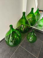 dame Jeanne flessen. groen, Ophalen, Gebruikt, Groen