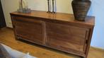 TEAK DRESSOIR MASSIEF MET SCHUIFDEUREN, Huis en Inrichting, Ophalen, Met deur(en), Teakhout, Zo goed als nieuw