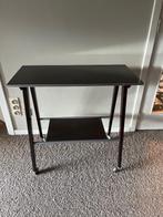 Vintage TV tafeltje op wielen, Huis en Inrichting, Tafels | Bijzettafels, Ophalen, Kunststof, Gebruikt, Vintage