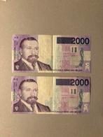 2 biljetten 2000 belgische frank, Postzegels en Munten, Ophalen of Verzenden, Setje