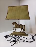 lampe de table ancienne statue en bronze lampe cheval, Bronze, Enlèvement ou Envoi