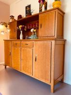 Vintage houten wandkast / buffetkast / opbergkast, Antiek en Kunst, Ophalen