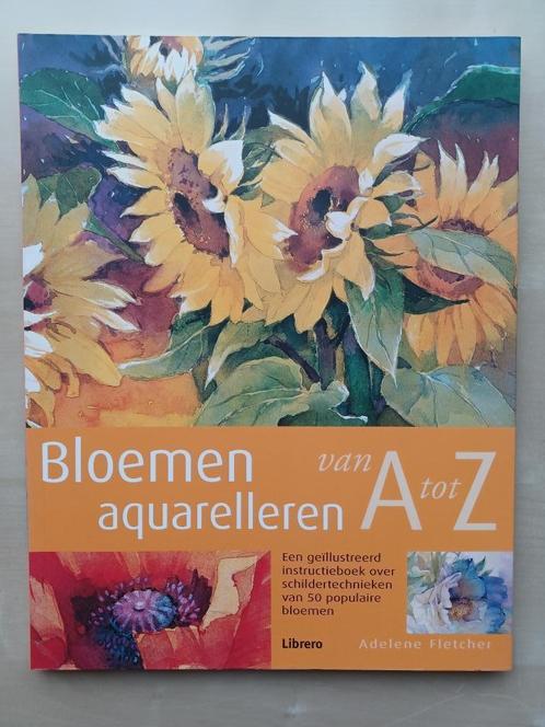 Bloemen Aquarelleren van A tot Z, Boeken, Hobby en Vrije tijd, Zo goed als nieuw, Tekenen en Schilderen, Ophalen of Verzenden