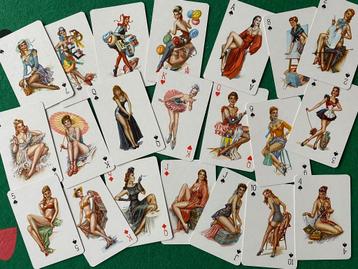 Dubbeldek Pin-Up playing cards vintage ongeveer 1960 beschikbaar voor biedingen