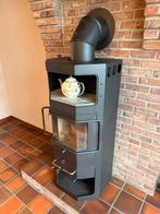 Houtkachel 10kW + kachelpijp 8m, Huis en Inrichting, Kachels, Ophalen, Gebruikt, Houtkachel