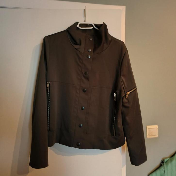Bruin dames jasje (maat 40), Kleding | Dames, Jasjes, Kostuums en Pakken, Zo goed als nieuw, Jasje, Maat 38/40 (M), Bruin, Ophalen
