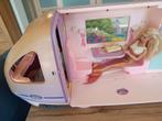 Barbie camper/bus lila, bovenkant bus kleur verschenen, Ophalen, Zo goed als nieuw