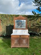 Armoire/commode en bois avec plaque de marbre, Maison & Meubles, Enlèvement, Comme neuf