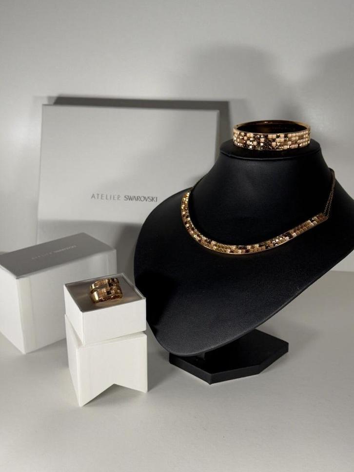 Swarovski Juwelenset - Exclusief - Viktor & Rolf - Atelier S, Handtassen en Accessoires, Armbanden, Zo goed als nieuw, Overige materialen