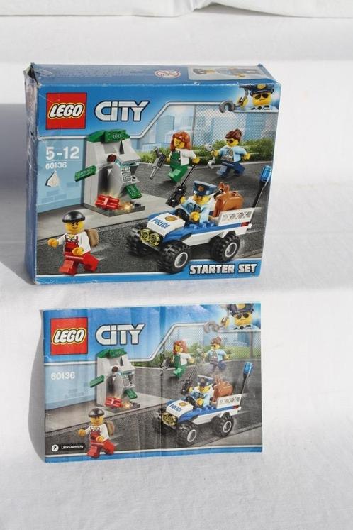 Lego City set 60136 Politie starterset uit 2017 compleet, Kinderen en Baby's, Speelgoed | Educatief en Creatief, Zo goed als nieuw