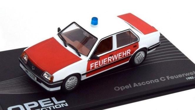 Opel Ascona C - Feuerwehr - 1981/1988 - Pompiers -, Hobby en Vrije tijd, Modelauto's | 1:43, Nieuw, Auto, Overige merken, Ophalen of Verzenden
