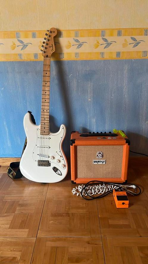 Fender Stratocaster uitgerust met Seymour Duncan Hot Rail, Muziek en Instrumenten, Snaarinstrumenten | Gitaren | Elektrisch, Zo goed als nieuw