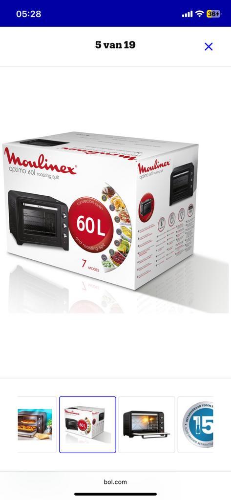 MOULINEX OPTIMO 60L !NIEUW!, Elektronische apparatuur, Ovens, Nieuw, Vrijstaand, Oven met grill, Minder dan 45 cm, 60 cm of meer