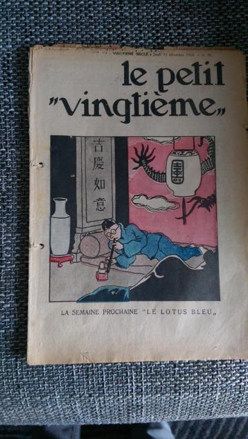 KUIFJE DE KLEINE 20 DECEMBRE 1934 DE BLAUWE LOTUS beschikbaar voor biedingen