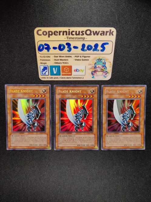 [Yu-Gi-Oh] Blade Knight CT1-EN002 x3 Playset (Missprint Supe, Verzamelen, Speelkaarten, Jokers en Kwartetten, Zo goed als nieuw