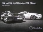 Brochure Mercedes SLK et 55 AMG R172 aspect carbone, Enlèvement ou Envoi, Mercedes