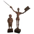 Houten figuren 'Don Quichot & Sancho Panza', Antiek en Kunst, Ophalen of Verzenden