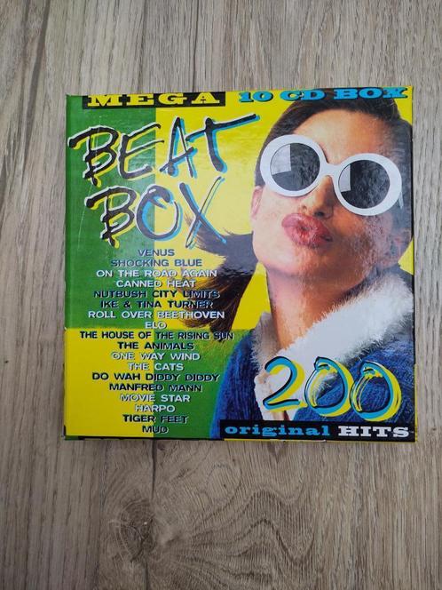 Mega CD-box 'Beat Box – 200 Original Hits' (10 cd’s), Cd's en Dvd's, Cd's | Dance en House, Zo goed als nieuw, Dance Populair