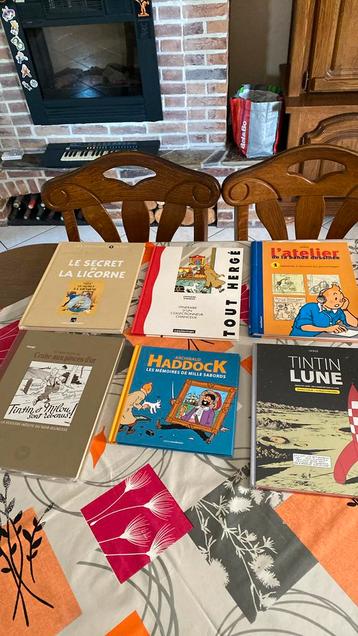 Lot de 6 albums et livres TINTIN ERGE neuf 