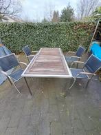 Tables de jardin très solides en acier inoxydable lourd avec, Salons de jardin, Comme neuf, Table à dinner, Inox