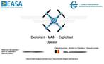Operator ID + Diploma A1-A3 Badge + EXTRAS, Drone avec caméra, Enlèvement, Neuf
