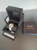 Prachtig SUISS horloge RSW 9141-SL-1 NIEUW, Handtassen en Accessoires, Overige merken, Leer, Staal, Polshorloge