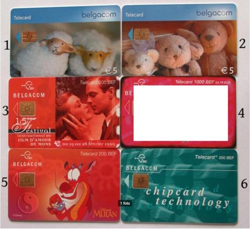 Telefoonkaarten Belgacom Kp 6 (6 stuks), Verzamelen, Telefoonkaarten, Ophalen of Verzenden