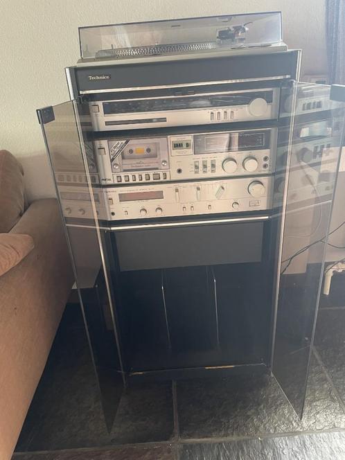 Chaîne hifi Technics (platine, radio, lecteur K7, baffles), Audio, Tv en Foto, Stereoketens, Gebruikt, Overige merken, Ophalen