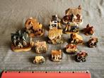 Set van mini cottage huisjes in steen, Collections, Jouets miniatures, Comme neuf, Enlèvement ou Envoi