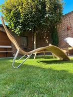 Vintage IKEA loungechair KARLSLUND ( en hocker ), Ophalen, Zo goed als nieuw, Riet of Rotan