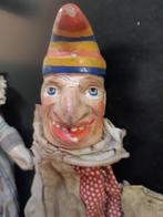 8 antieke poppenkastpoppen eind 1800, Antiek en Kunst, Ophalen