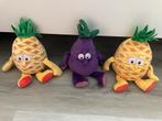Vitamientjes knuffels: Aubergine, ananas 2x, Ophalen of Verzenden, Zo goed als nieuw