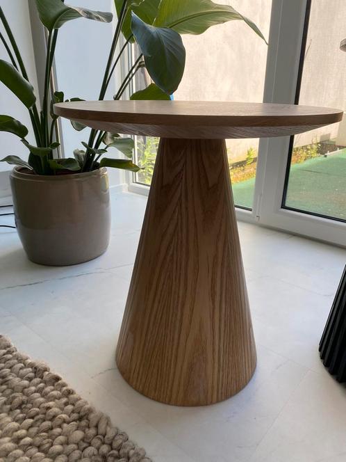 Table d'appoint aspect bois naturel NOUVEAU ‼️, Maison & Meubles, Tables | Tables d'appoint, Neuf, Rond, 45 à 60 cm, Moins de 55 cm