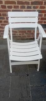 4 witte klapstoelen van hoge kwaliteit, Ophalen, Gebruikt, Plastic
