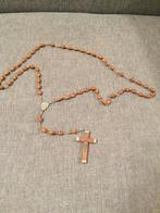 Paternoster licht bruin jaren 80, Antiek en Kunst, Antiek | Religieuze voorwerpen, Ophalen of Verzenden