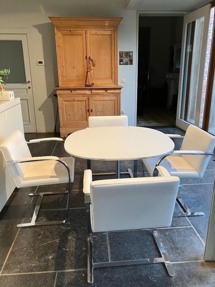 Fritz Hansen vintage design eettafel, Huis en Inrichting, Tafels | Eettafels, Gebruikt, Metaal, Ophalen