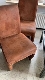 6 stoelen op wieletjes te koop, Huis en Inrichting, Ophalen, Gebruikt, Bruin, Vijf, Zes of meer stoelen