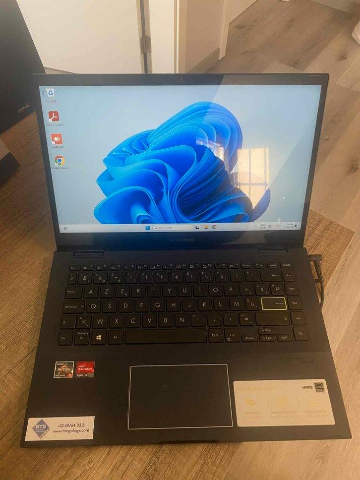 PC portable  14 pouces Asus Vivobook Flip, Informatique & Logiciels, Ordinateurs portables Windows, Utilisé, 14 pouces, SSD, 2 à 3 Ghz