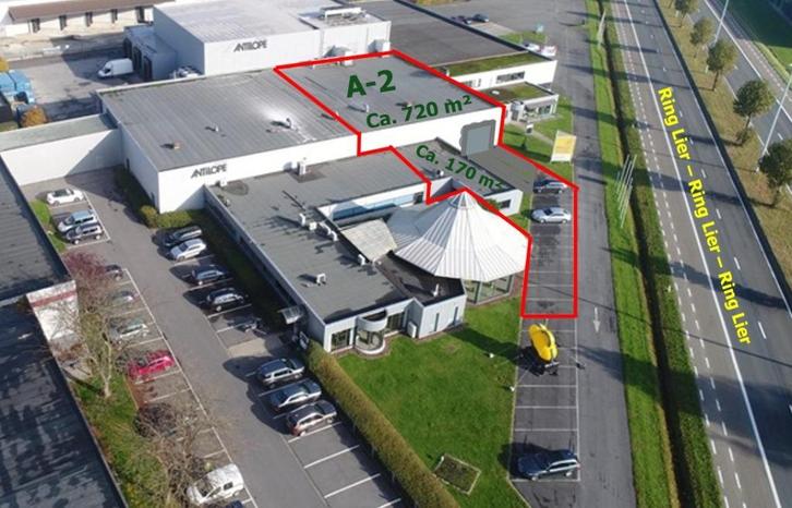TE HUUR LIER : magazijn 720m² + kantoor 170m², Zakelijke goederen, Bedrijfs Onroerend goed, Bedrijfsruimte, Huur