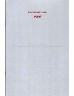 Porsche 968 brochure 1992 duits, Boeken, Auto's | Folders en Tijdschriften, Ophalen of Verzenden, Zo goed als nieuw, Porsche
