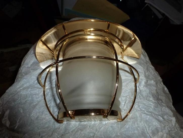 wandlamp messing/mat glas ,lamphouder E14, Hobby en Vrije tijd, Overige Hobby en Vrije tijd, Nieuw, Ophalen of Verzenden