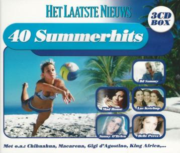 3CD-BOX * HET LAATSTE NIEUWS - 40 SUMMER HITS, Enlèvement ou Envoi, Comme neuf