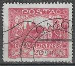 Tsjechoslowakije 1918/1920 - Yvert 34 - Kasteel - Praag (ST), Timbres & Monnaies, Timbres | Europe | Autre, Affranchi, Envoi, Autres pays