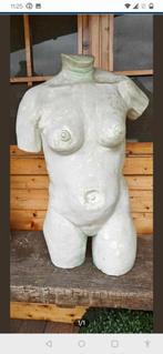 Torso vrouw in kunstplaaster handgemaakt. Eigen ontwerp., Ophalen