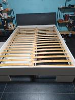 Bed, Huis en Inrichting, Slaapkamer | Bedden, Ophalen, Wit, Tweepersoons, 140 cm