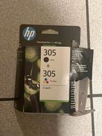 HP 305 originele drie-kleuren / zwarte inktcartridge, 2-pack, Ophalen, Cartridge, HP